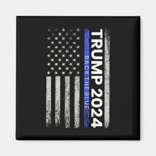 2024 Back The Blue Thin Blue Line Police American  Magnet