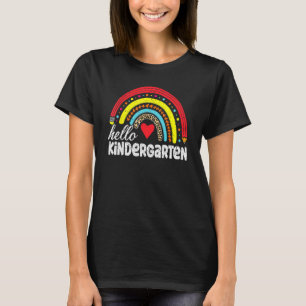 2024 Back To School Hello Kindergarten Teacher Rai T-Shirt