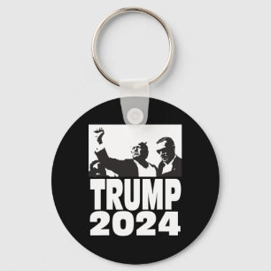 2024 Bulletproof Teflon Don Rally Shooting Fist Pu Keychain