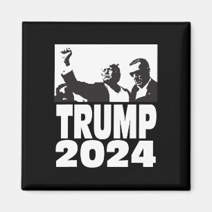 2024 Bulletproof Teflon Don Rally Shooting Fist Pu Magnet