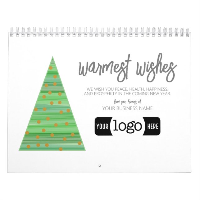2024 Business Greeting with Logo Gift Calendar (Cover)