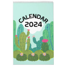 2024 Cacti Paradise Calendar