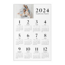 2024 Calendar Custom Photo Name on Acrylic