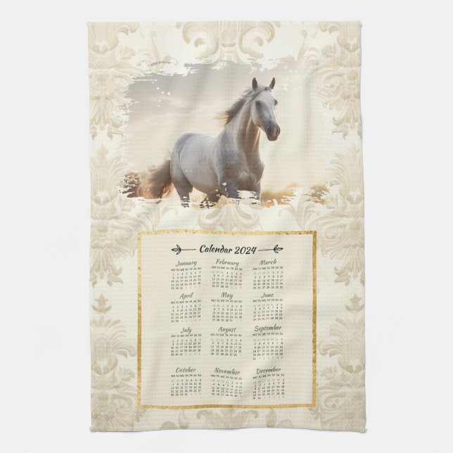 2024 Calendar Towel Horse (Vertical)