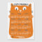 2024 Calendar Year Mid-Century Orange Cat Magnet