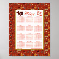 2024 Calendar Year Of The Dragon Chinese Favourite