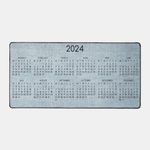2024 Calendrier Blue Denim Photo
