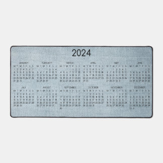 2024 Calendrier Blue Denim Photo