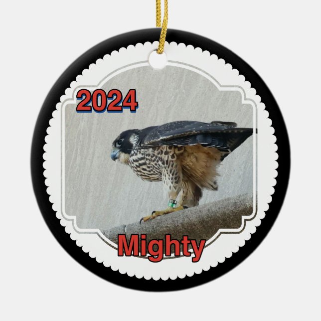 2024 Ceramic Circle Ornament Mighty (Front)