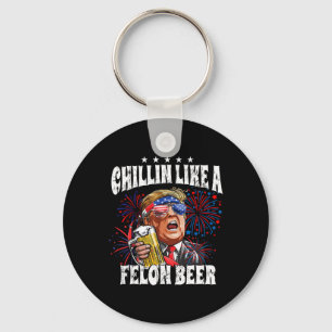 2024 Chillin Like A Felon Beer Keychain