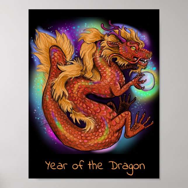 2024 Chinese Zodiac Year of the Dragon Poster (Front)