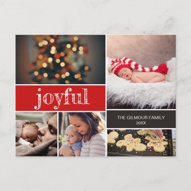 2024 Christmas Baby birth announcement Thank You (Front)