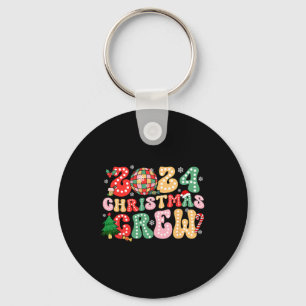 2024 Christmas Crew Xmas Ornaments Family Pyjamas Keychain
