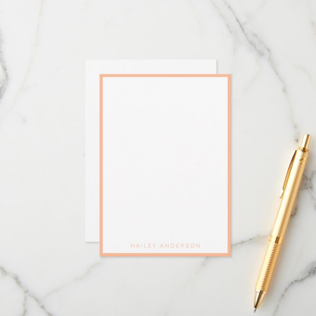 2024 Colour of the Year: Peach Personalized Enclosure Card (Front/Back In Situ)