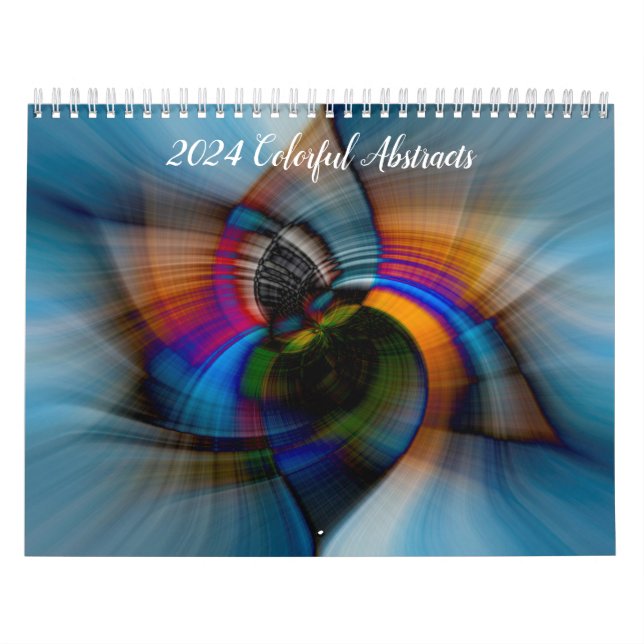 2024 Colourful Abstracts Calendar (Cover)