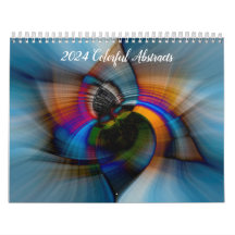 2024 Colourful Abstracts Calendar