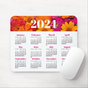 2024 Colourful Daisies Mouse Pad