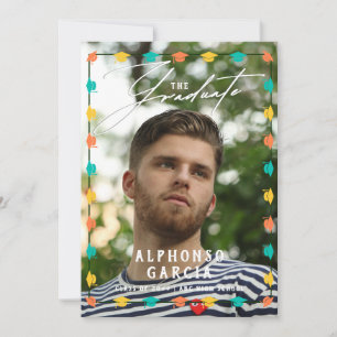 2024 Colourful Mexican Graduation Announcement