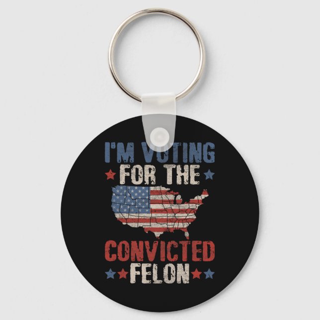 2024 Convicted Felon1  Keychain (Front)