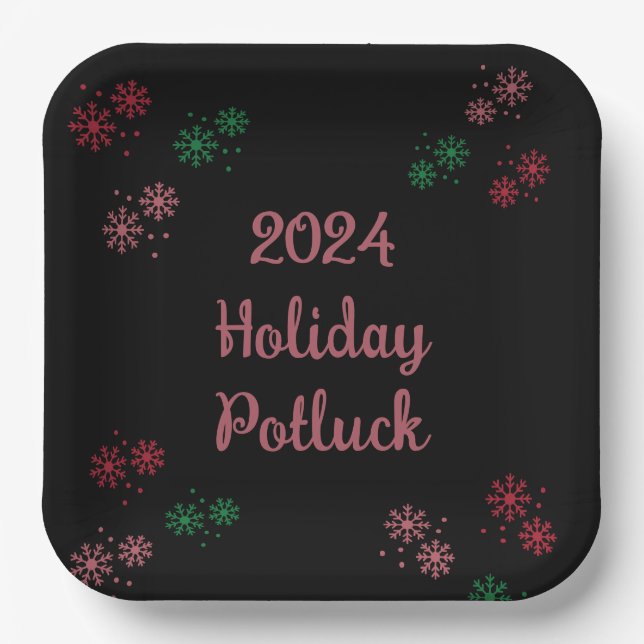 2024 Cookie Exchange  Paper Plate (Front)