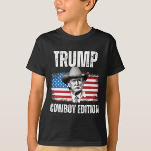 2024 Cowboy Edition Republican American Flag T-Shirt