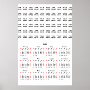 2024 Custom Create Your Own Calendar Poster