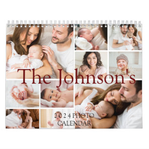 2024 Custom Photo Calendar   Editable Year Text