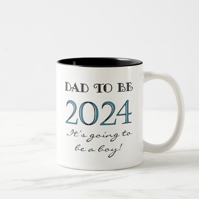 2024 Dad to Be of Boy New Dad Mug (Right)