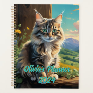 2024 Domestic Longhair Cat Planner by Gili