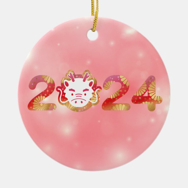 2024, Dragon Ornament (Front)