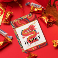 2024 Dragon Red Chinese New Year  Holiday Card