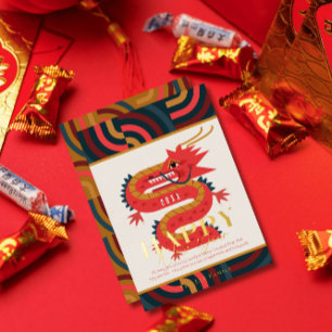 2024 Dragon Teal Chinese New Year Holiday