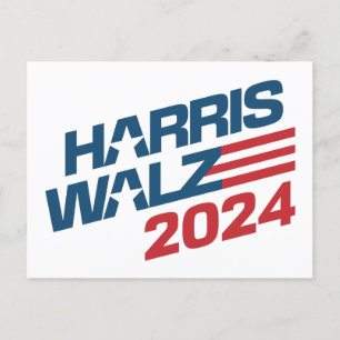 2024 Election Harris Walz Postcard
