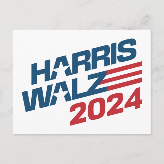 2024 Election Harris Walz Postcard (Front)