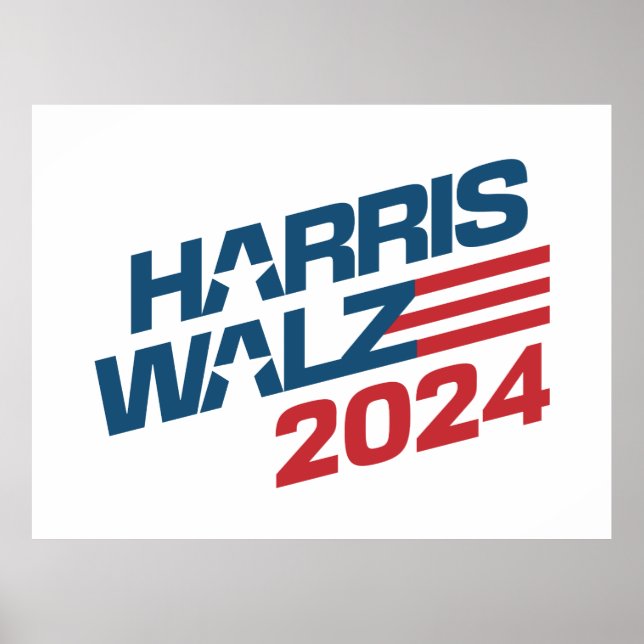 2024 Election Harris Walz Poster (Front)