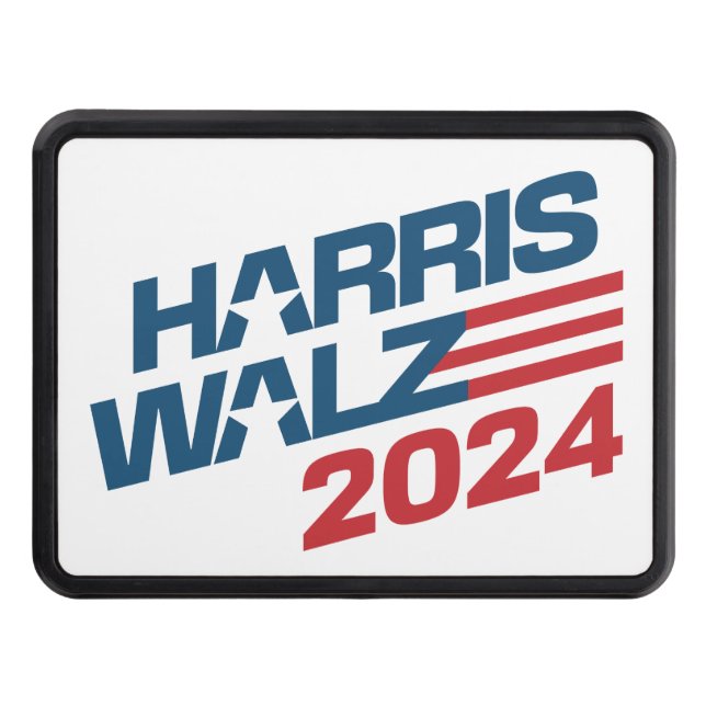 2024 Election Harris Walz Trailer Hitch Cover (Front)