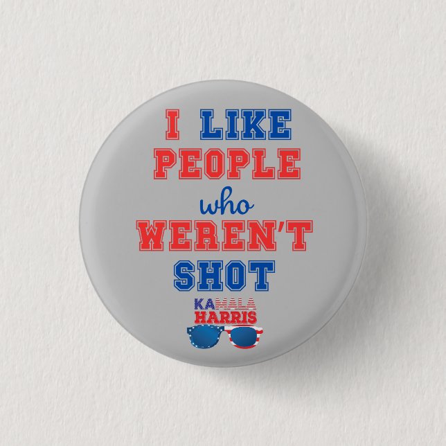 2024 Election Kamala Harris Merch Comma La funny 1 Inch Round Button (Front)