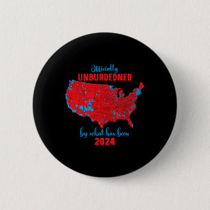2024 Election Results Map 2 Inch Round Button