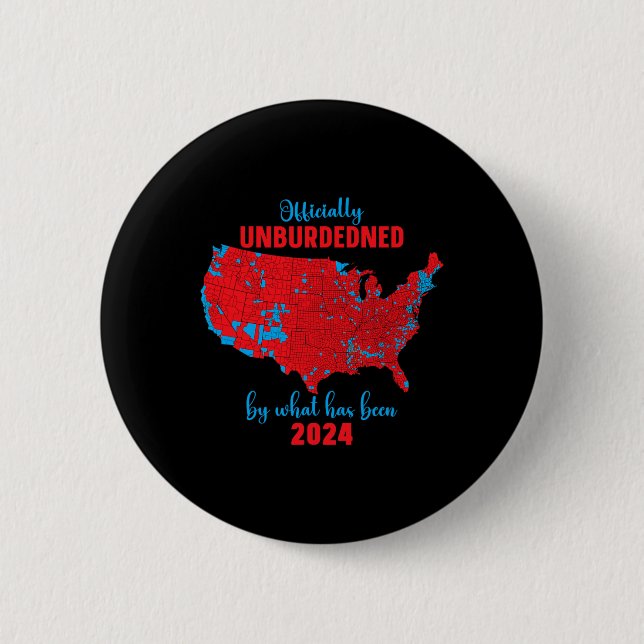 2024 Election Results Map  2 Inch Round Button (Front)