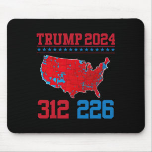 2024 Electoral Map 312 Red 2024 Election Results M Mouse Pad