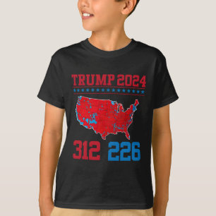 2024 Electoral Map 312 Red 2024 Election Results M T-Shirt