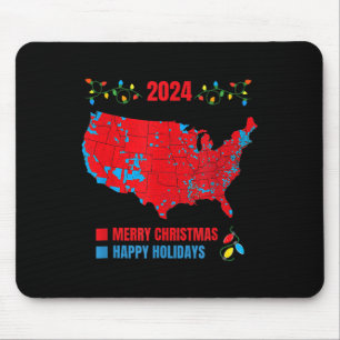 2024 Electoral Map Merry Christmas Trump Landslide Mouse Pad