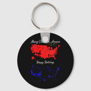2024 Electoral Map Merry Christmas Trump New Presi Keychain