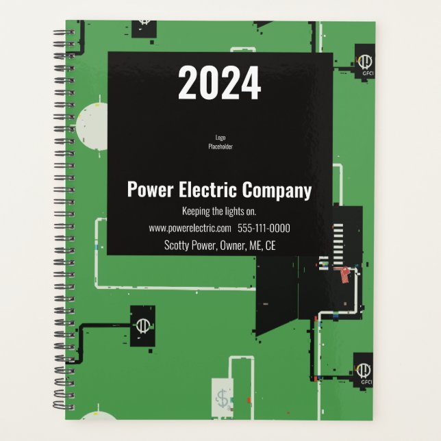 2024 Electrical Company Self Employed Planner (Front)