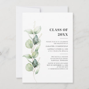 2024 Eucalyptus Graduation Party Invitation