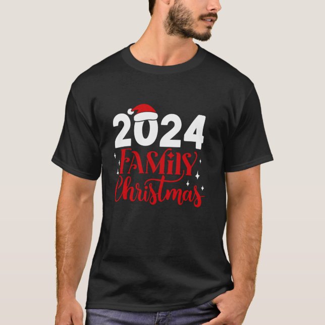 2024 Family Christmas Santa Squad Pyjamas Xmas Hol T-Shirt (Front)