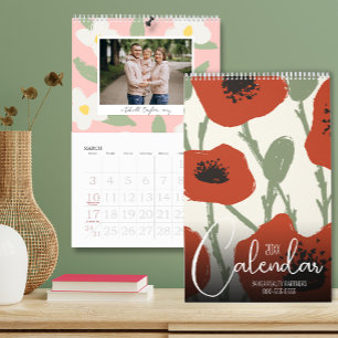 2024 Family Photos Floral Border Calendar