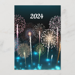 2024 Fireworks Happy New Year Menu