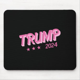 2024 - Funny Donald Trump Pink Bubble Letters Mouse Pad