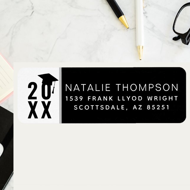 2024 Graduation Faire-part Partie Adresse de retou (Créateur téléchargé)